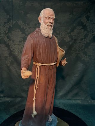 Figura Fray Leopoldo en Barro Cocido de 38 centíme