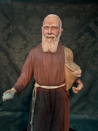 Figura Fray Leopoldo en Barro Cocido de 38 centíme