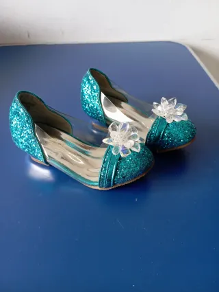 Scarpine bimba glitter azzurre Elsa e Anna