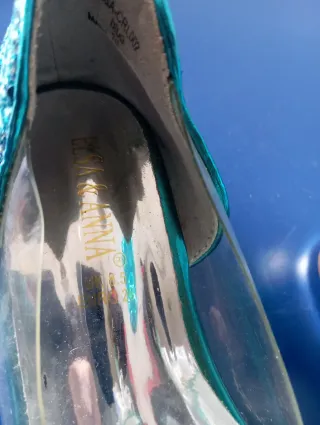 Scarpine bimba glitter azzurre Elsa e Anna