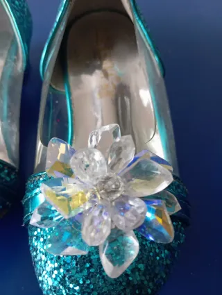 Scarpine bimba glitter azzurre Elsa e Anna