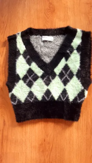 Chaleco Bershka Argyle Talla S