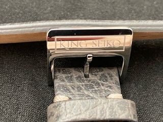 Correa Piel King Seiko 19mm Gris