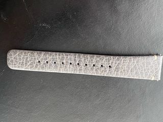 Correa Piel King Seiko 19mm Gris