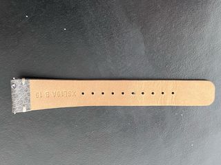 Correa Piel King Seiko 19mm Gris