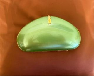 Bolso de fiesta de carey verde y dorado