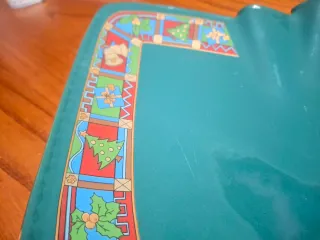 Vassoio Natale Ceramica Maccarelli Vintage