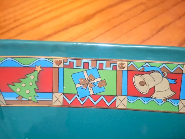 Vassoio Natale Ceramica Maccarelli Vintage