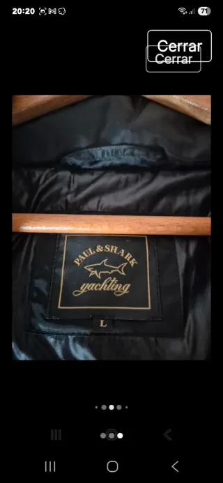 Chaqueta de plumas negra