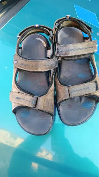 Sandali uomo n.43 marrone/nero