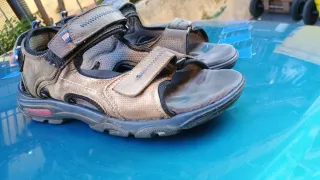 Sandali uomo n.43 marrone/nero