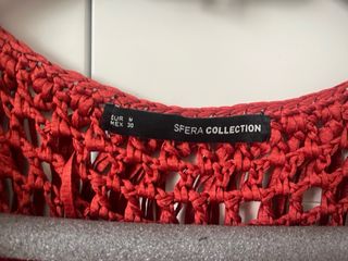 Chaleco de crochet con flecos