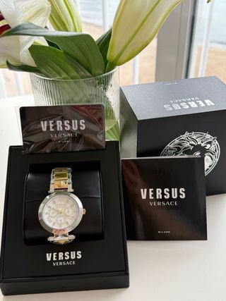 Reloj Versus Versace Mujer Oro y Plata( original)