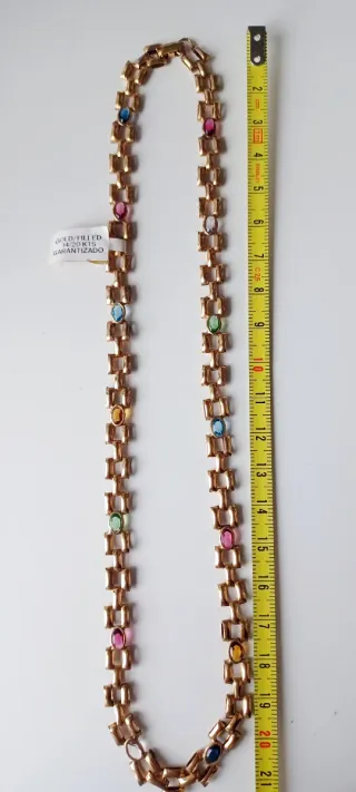 Conjunto Collar, Pendientes y Anillo Oro de 14/20