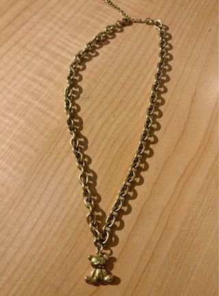 Collar Cadena Oso Dorado