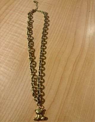 Collar Cadena Oso Dorado
