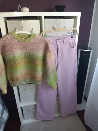 Jersey y pantalón rosa