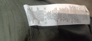 Chaqueta de piel verde militar