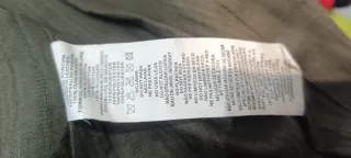 Chaqueta de piel verde militar