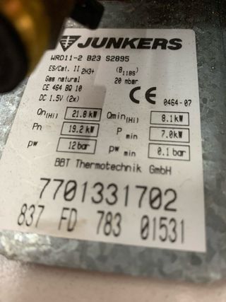 Calentador Junkers Blanco