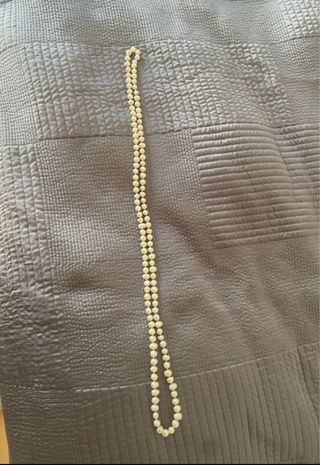 Collar antiguo de gran calidad de perlas naturales