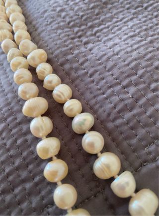 Collar antiguo de gran calidad de perlas naturales