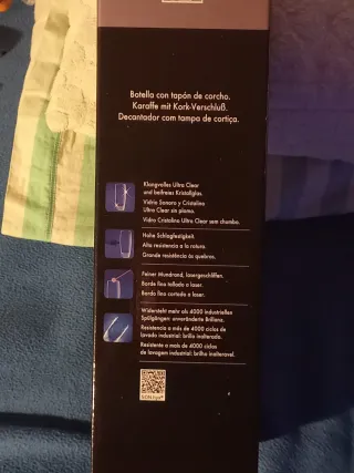 Bottiglia in vetro con tappo in sughero