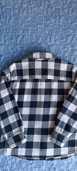 Camisa cuadros niño Mango Talla 10