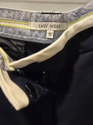 Pantalón chino negro mujer