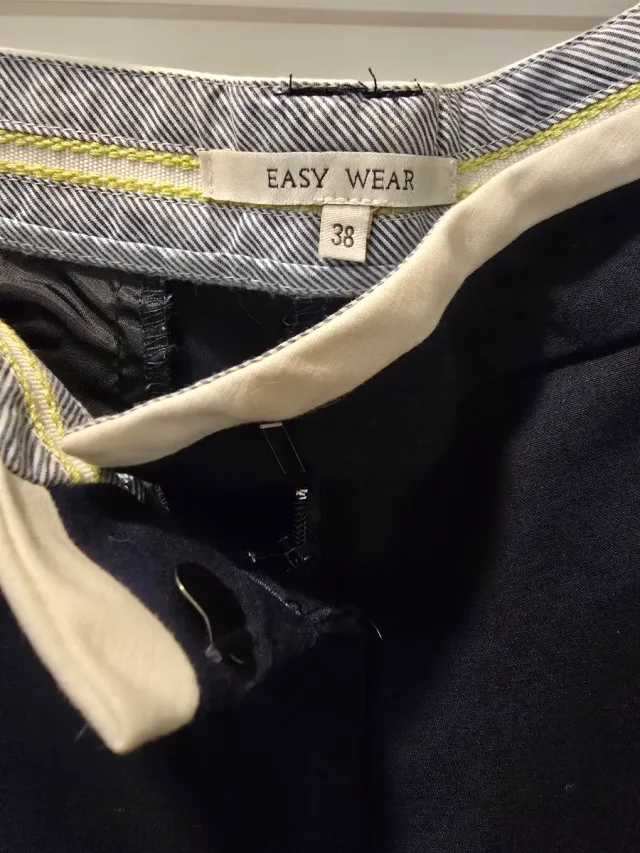 Pantalón chino negro mujer