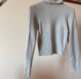 Maglione dolcevita grigio