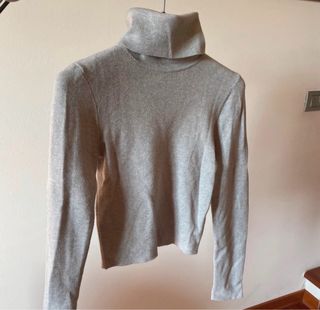 Maglione dolcevita grigio