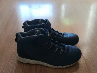 Zapatos y botas niño azul marino de piel