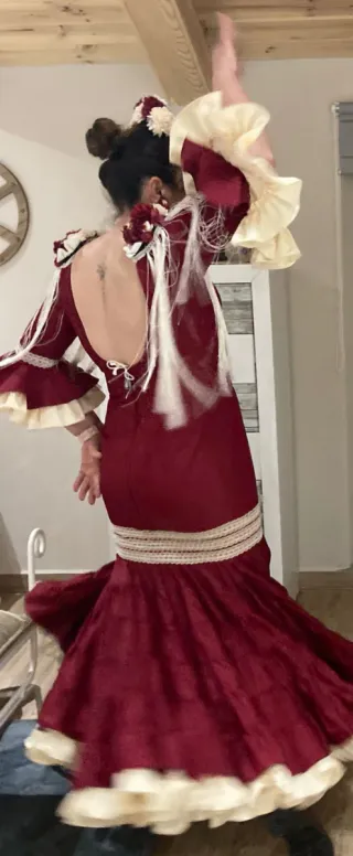 Traje de flamenca rojo