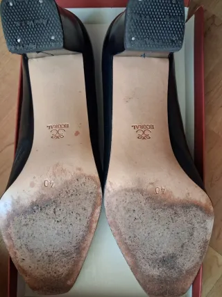 Zapatos de tacón Ecoral piel negros