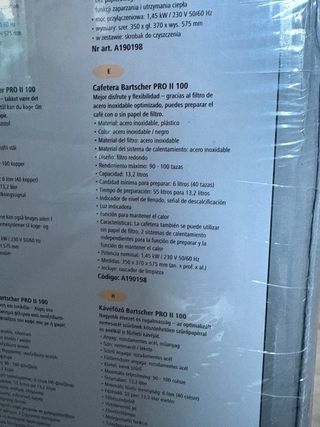 Máquina de café Bartscher PRO II 100T