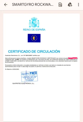 Patinete SmartGyro Rockway