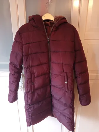 Parka larga mujer con capucha