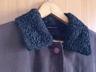 Abrigo mujer color vino