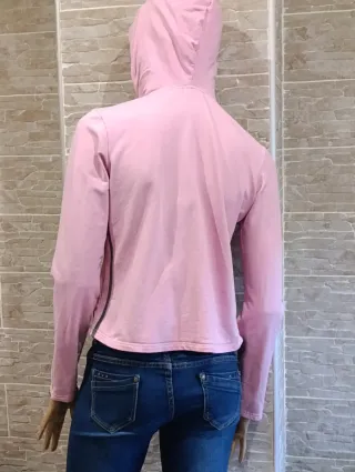 Sudadera WBK rosa con capucha