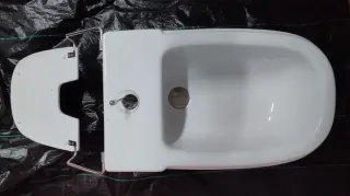 Bidé porcelana blanco con tapa