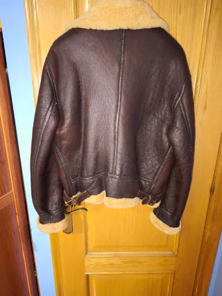 Cazadora Pell Xavier Hombre Marrón Talla L