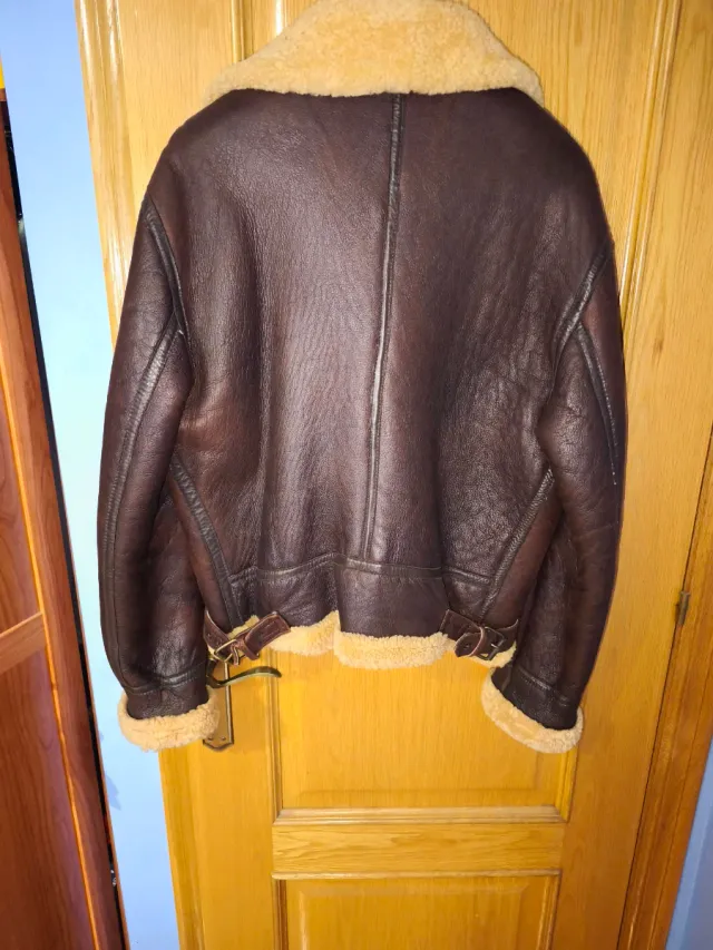 Cazadora Pell Xavier Hombre Marrón Talla L