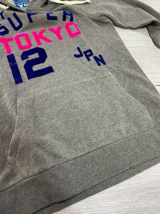 Sudadera Superdry Tokyo 12 JPN Gris Rosa