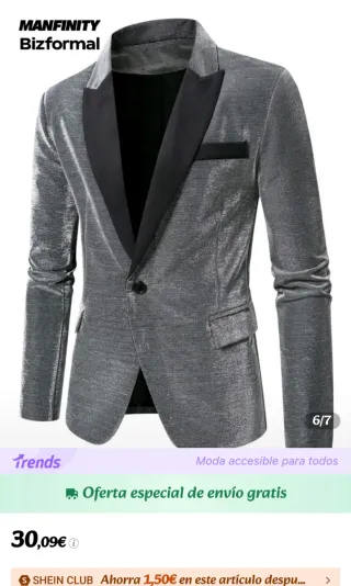 Americana de fiesta para hombre