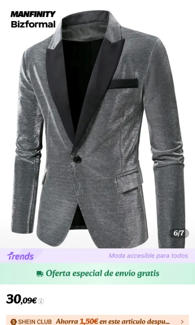 Americana de fiesta para hombre