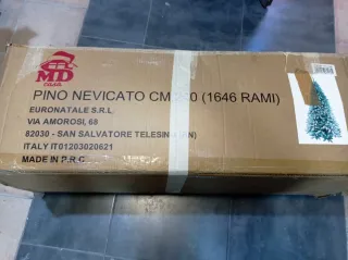 Albero di Natale innevato 240 cm