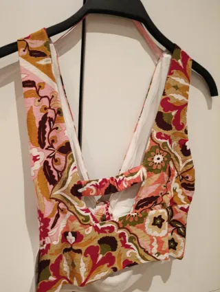 Top estampado floral XS