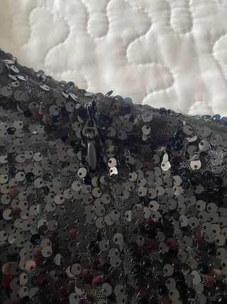 Vestido lentejuelas negro fiesta