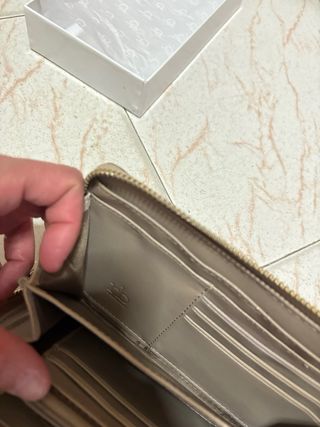 Portafoglio Donna Marrone con Logo Oro